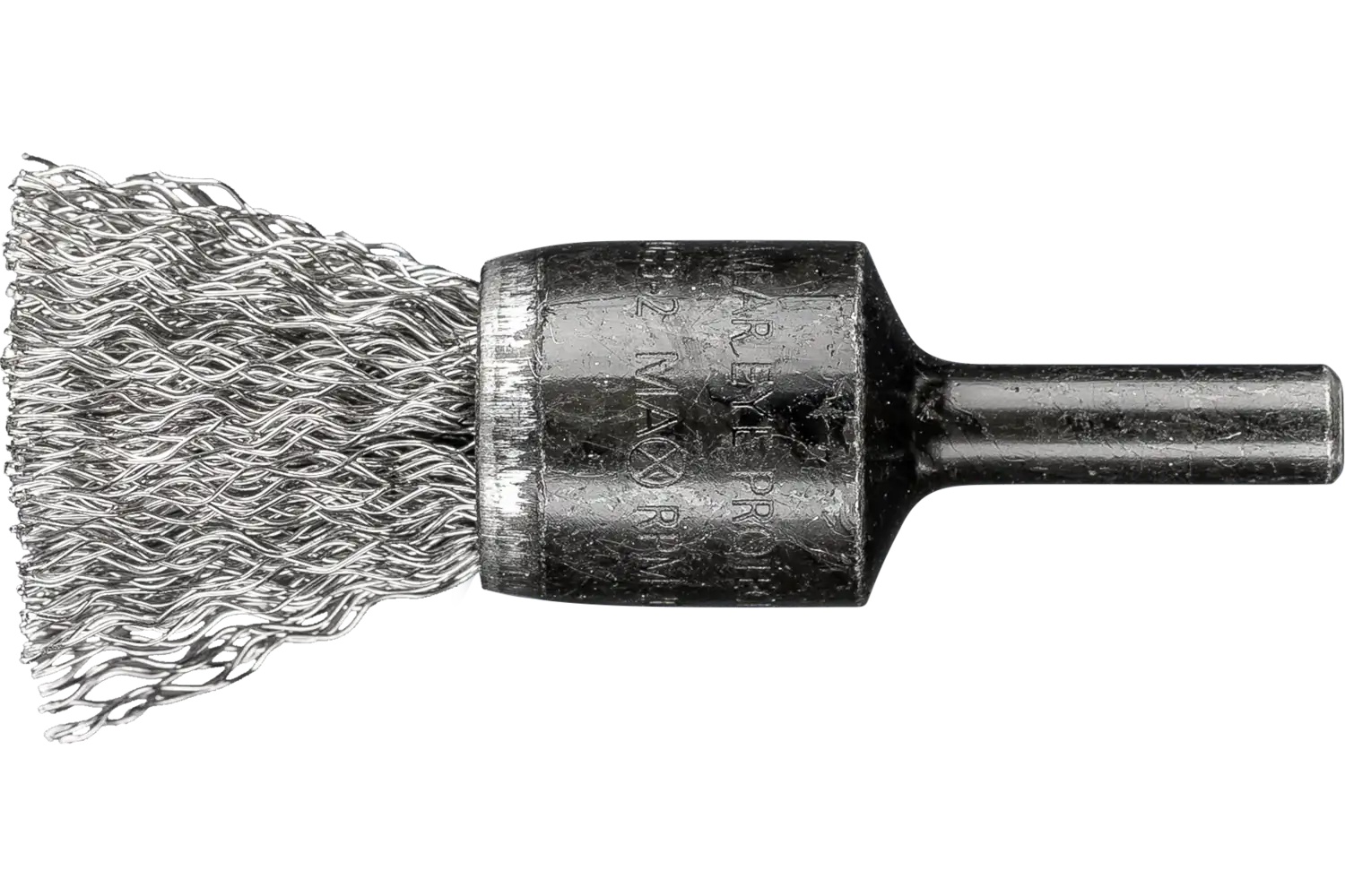 Picture of Pferd Crimped Wire End Brush Psf 3/4" Dia. .014 Stainless Steel 1/4" Shank